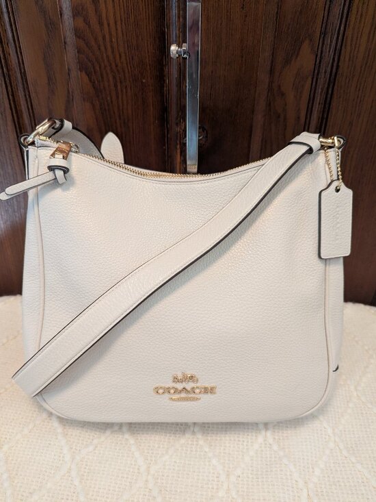 Coach Handbags - Coach Ellie File Bag in Chalk with Gold Tone Hardware | C1648
